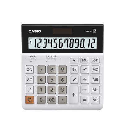 卡西欧(CASIO) DH-12-WE 白色 计算器 (计价单位:台) 白色