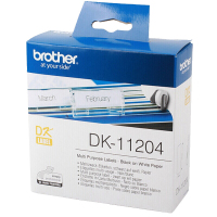 兄弟(brother) DK-11204 17mm白底黑字 标签打印机色带 1.00 盒/个 (计价单位:个)