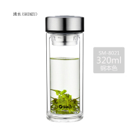 清水(SHIMIZU) 8021-032 320ML 70*196mm 双层玻璃杯 (计价单位:个)