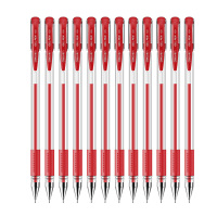 (XX)得力 0.5mm红色中性笔(单位:盒)