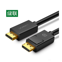 绿联 10212 3米 DP高清线1.2版 2K*4K DisplayPort公对公 连接线 (计价单位:根) 黑色