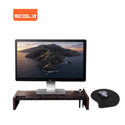 宜客莱(ECOLA) V01WL 电脑支架 显示器增高架 (计价单位:台) 黑胡桃木色