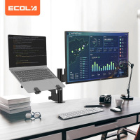 宜客莱(ECOLA) F63BK 笔记本显示器组合支架 (计价单位:个) 黑色
