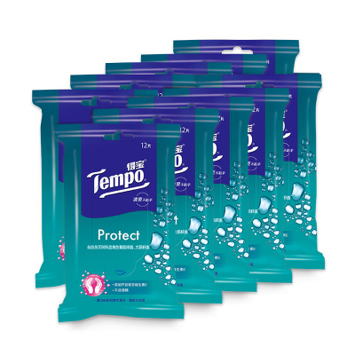 得宝(TEMPO) T3002 12片/包 10包/提 卫生湿巾 (计价单位:提)