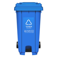 敏胤 MYL-7100 100L 可回收垃圾 脚踏型带轮 分类垃圾桶(计价单位:个) 蓝色