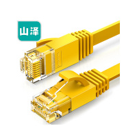 山泽(SAMZHE) SZ-610YL CAT6类千兆扁平网线 10.00 米/根 (计价单位:根) 黄色