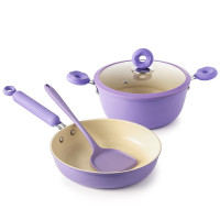 赫曼德(nolte) 紫罗兰不粘锅具三件套 HMD-97310