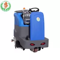 善洁S100锂电款大型驾驶全自动洗地机 工业洗地机物业保洁洗地机商用车库拖地 商场高铁驾驶式清洗设备
