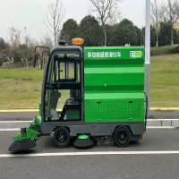 驾驶式电动扫地车物业学校车间工厂道路清扫吸尘车四轮高压清洗