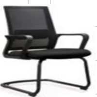 匹客 办公椅2 530×630×925 商务办公椅 黑色颐达布艺,喷塑钢架