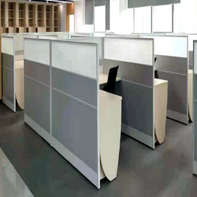 匹客 屏风桌C 1500×1700×1300 商务办公工位 40款铝合金屏风,E1级MFC台面板L型