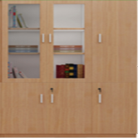 匹客 书柜 1200×500×2000 商务领导办公室 E1级MFC面板,优质五金配件,带挂衣杆