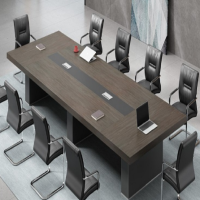 匹客 会议桌 4000×1500×760 商务会议 E1级MFC台面板,优质五金配件