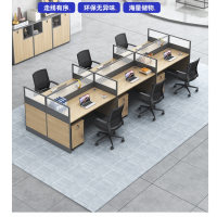 匹客 职员桌屏风工位办公桌椅组合简约 办公室员工桌组合 可定制