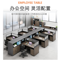 匹客 办公桌组合职员办公室员工屏风工位单人/多人位简约 办公桌椅 尺寸颜色可定制
