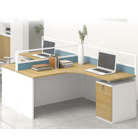 匹客 屏风办公桌组合简约现代职员桌工位两人四人六人员工卡座电脑桌椅