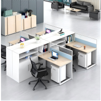 冠骋 办公桌屏风工位办公桌简约办公室屏风卡座 1300*1600*1100 1张