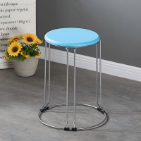 冠骋 凳子 300×300×450 餐椅 环保塑胶凳面,实心钢架 1把