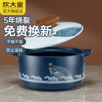 炊大皇 陶瓷煲 4.5L砂锅 煲汤熬药煮粥焖饭汤锅大肚煲TC45SY