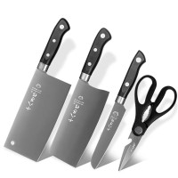 十八子作 锐锋厨房刀具套装 家用菜刀切片刀水果刀四件套刀SC-047