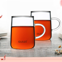 果兹 玻璃杯 绿茶对杯250ml*2高硼硅耐热玻璃杯 GZ-S19