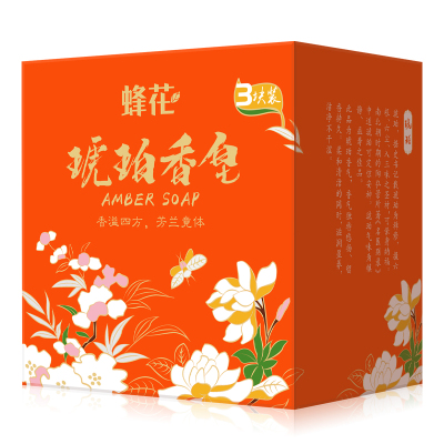 蜂花 洗澡香氛皂保湿沐浴洗手通用 琥珀香皂105g*3块