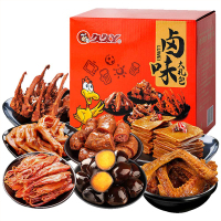 久久丫 即食小零食荤素休闲零食 卤味零食460g