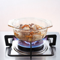 康宁锅具 晶钻锅4.1L高颜值玻璃锅透明耐热炖锅煮锅 VS-41-DI/E/LN/ZK