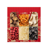 一山至 香菇+虫草花+杏鲍菇+红枣+银耳花+黑木耳 山海觅臻460g