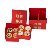 一山至石斛+陈皮+红参+灵芝+橘红+黄芪+鹿茸+西洋参礼盒 四季秘藏320g