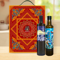 伊莎贝拉食色家&赣久久-好事成双 冷榨一级亚麻籽+山茶油组合500ml*2