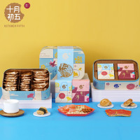 十月初五 糕点饼干零食 顺意福礼盒(铁盒)735g