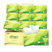 DT15150(箱装)心相印茶语丝享系列150抽*24包三层塑装纸面巾抽纸巾