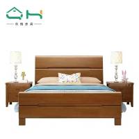 秋槐 C01 实木单人床套装 含床垫×1 床头柜×1 1.2×2.0m / 套