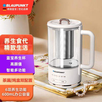 BLAUPUNKT 德国蓝宝 迷你养生杯煮茶器便携式办公室家用旅行烧水壶花茶壶 BP-ZCQ600A