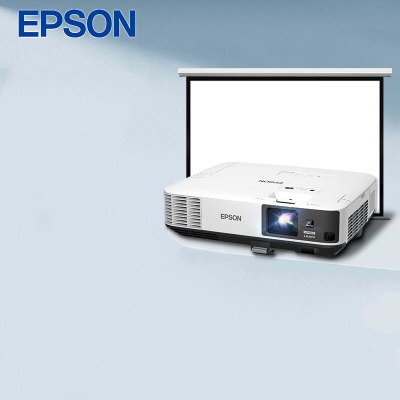 爱普生(EPSON)CB-2155W 投影仪(含120英寸16:10电动幕布 高清 5000流明)