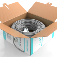 山泽超五类[工程版0.48纯铜线芯]CAT5e非屏蔽线 家装网络布线监控用线POE供电箱线305米 SZ-A5305