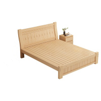 黎明(daybreak) 简约现代实木床 木质板式床 1.0m*2m(含床1个头柜)|组