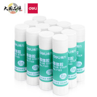 得力(deli) 7103高粘度 PVA固体胶水/胶棒 快干耐用便携36g 12支/盒