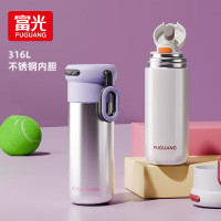 富光(FGA) 保温杯316L不锈钢 FGZ2416-450ml云锦真空杯白色 丨个