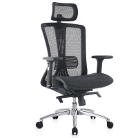 众班黑色办公转椅铝合金 电镀1888A-3 |把