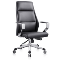 众班黑色办公转椅西皮 电镀脚6118A |把