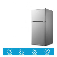 美的(midea)冰箱 双门小冰箱112升客厅小型迷你家用电冰箱浅灰色 bcd-112cm