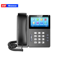 纽曼 hl2008tsd-778(r) 智能ip电话机 ip自动录音电话 千兆双网口 4.3英寸彩色触摸屏 poe供电