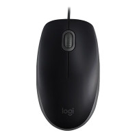 罗技(logitech)m110 鼠标 有线鼠标 办公鼠标 对称鼠标 黑色