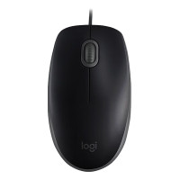 罗技(logitech)m110 鼠标 有线鼠标 办公鼠标 轻音鼠标 对称鼠标 黑色