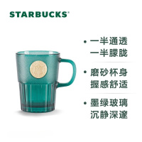 星巴克(Starbucks)墨绿色女神铭牌玻璃杯400ml
