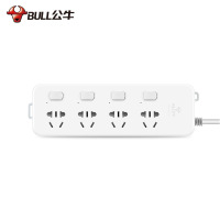 公牛 明装插座超功率保护插线板插排电源拖线板 4位分控全长3米 gn311