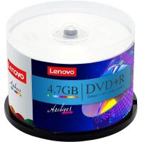 联想(lenovo)dvd+r 光盘/刻录盘 16速4.7gb 办公系列 桶装50片 空白光盘