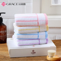 洁丽雅(grace)毛巾 单条 71*33cm70g W0121 颜色随机